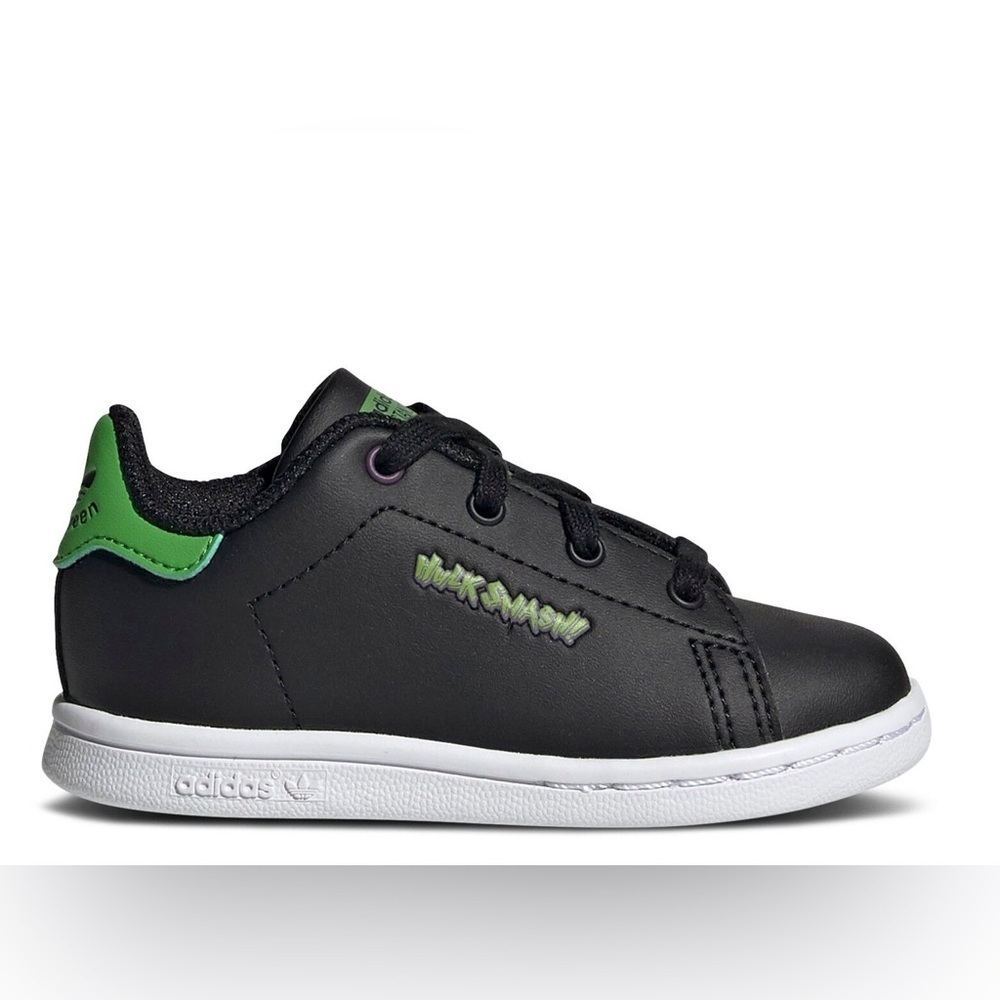 Adidas Stan Smith Black Green Hulk Smash Shoes